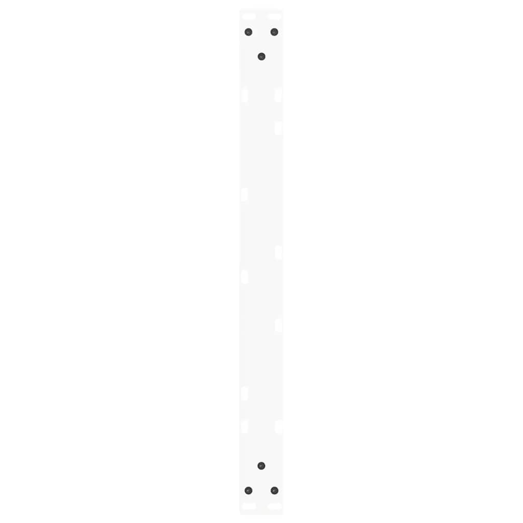 2 db fehér, V-alakú acél dohányzóasztal láb 70 x (30-31,3) cm