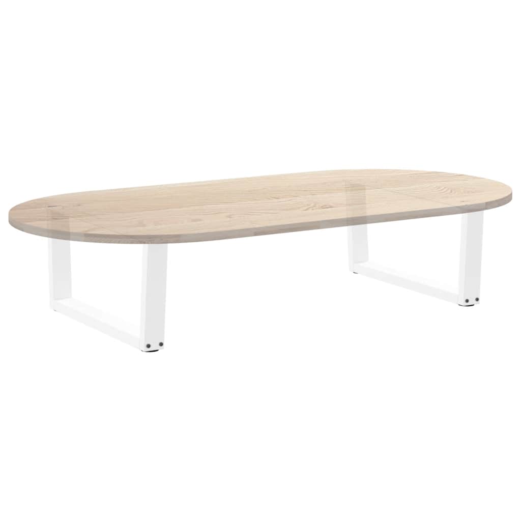 2 db fehér, V-alakú acél dohányzóasztal láb 70 x (30-31,3) cm
