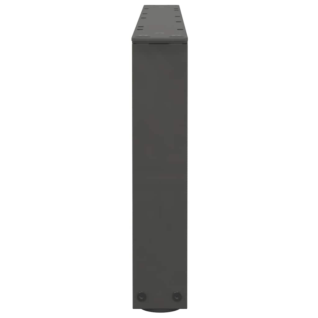 2 db antracitszürke, V-alakú acél dohányzóasztal láb 70 x (30-31,3) cm