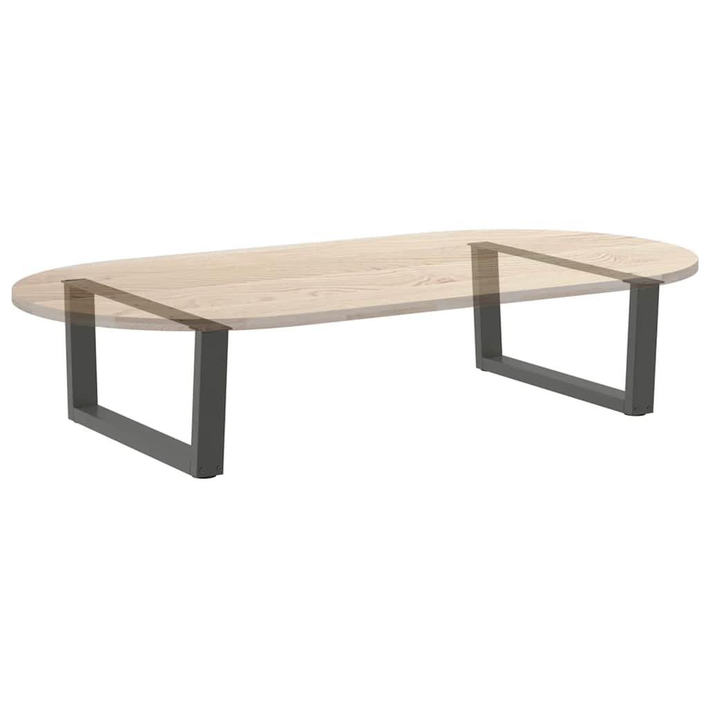 2 db antracitszürke, V-alakú acél dohányzóasztal láb 70 x (30-31,3) cm