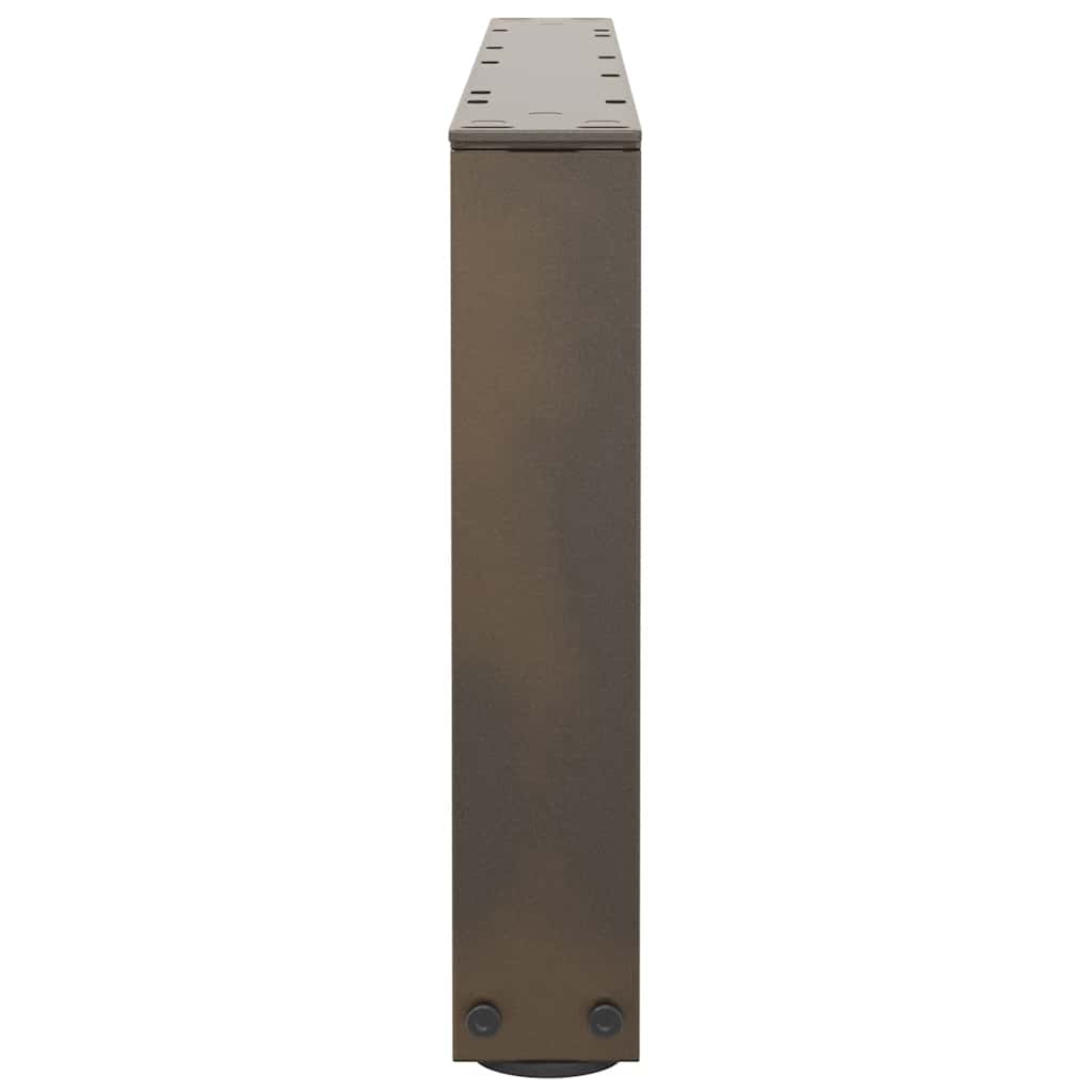 2 db V-alakú natúr acél dohányzóasztal láb 70 x (30-31,3) cm