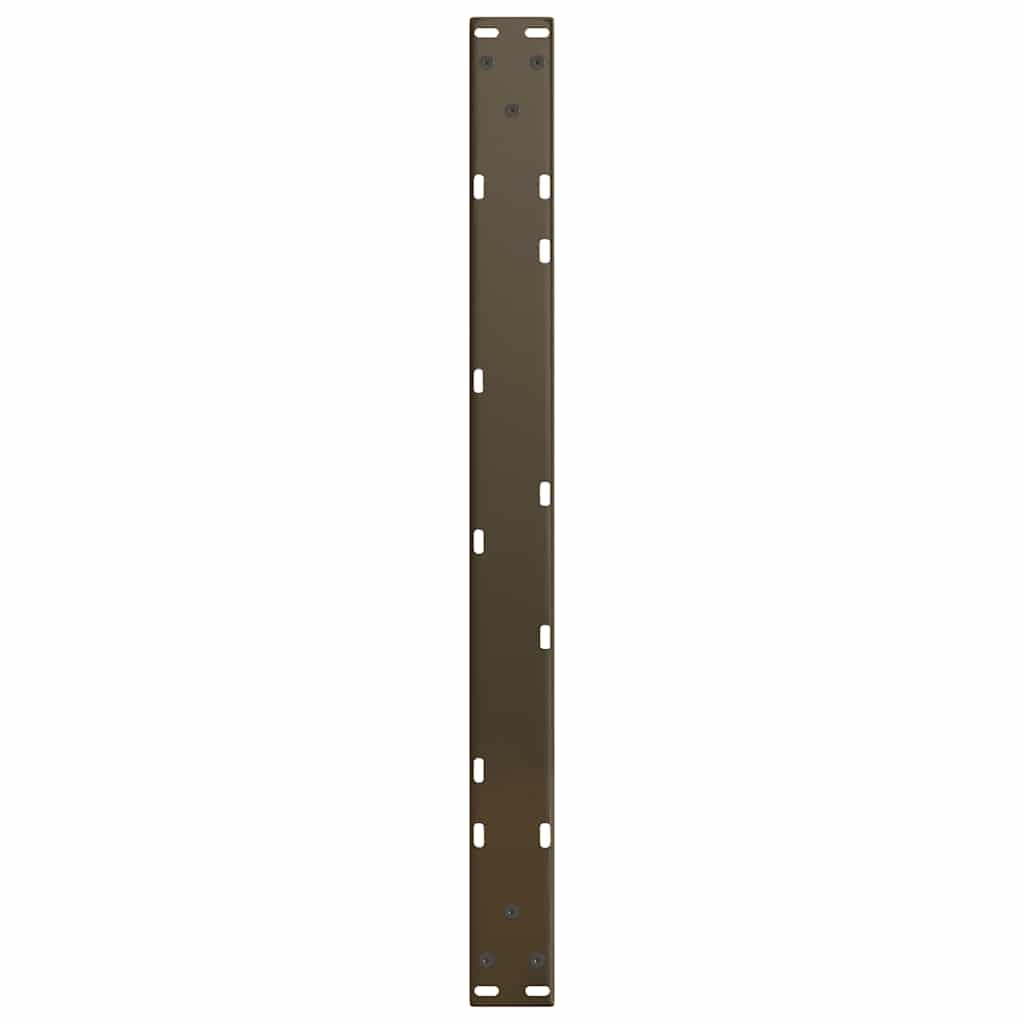 2 db V-alakú natúr acél dohányzóasztal láb 70 x (30-31,3) cm