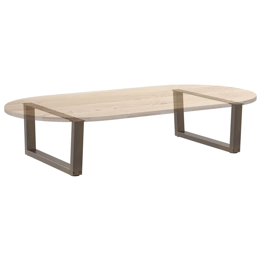 2 db V-alakú natúr acél dohányzóasztal láb 70 x (30-31,3) cm