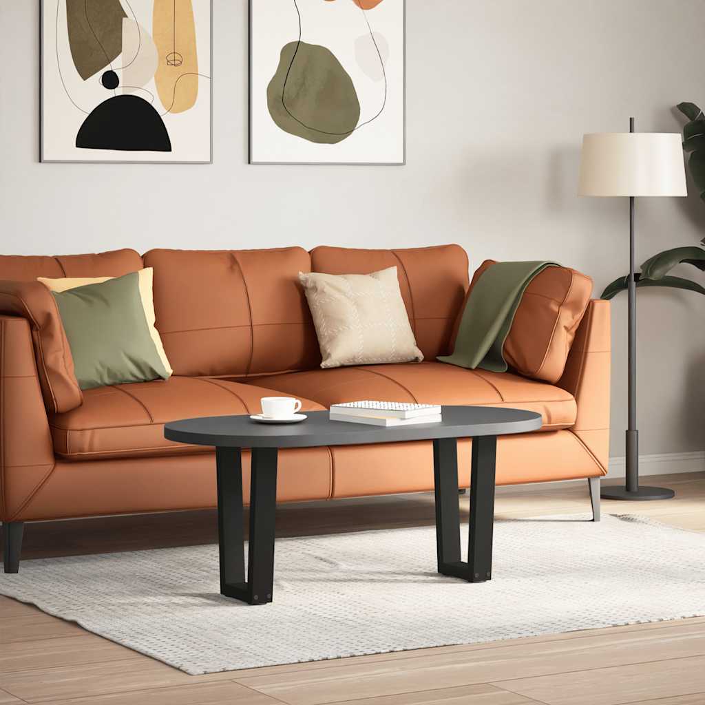 2 db fekete, V-alakú acél dohányzóasztal láb 28 x (42-43,3) cm