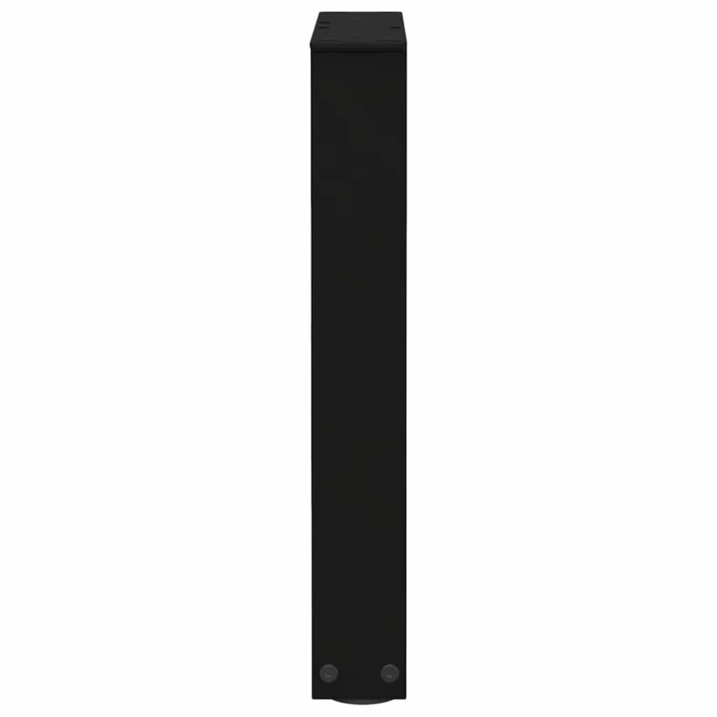 2 db fekete, V-alakú acél dohányzóasztal láb 28 x (42-43,3) cm