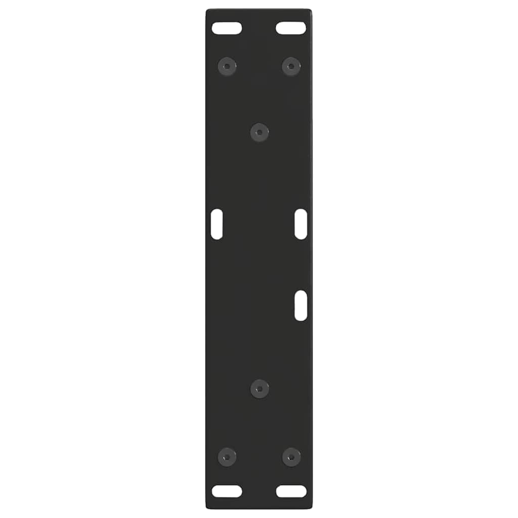 2 db fekete, V-alakú acél dohányzóasztal láb 28 x (42-43,3) cm