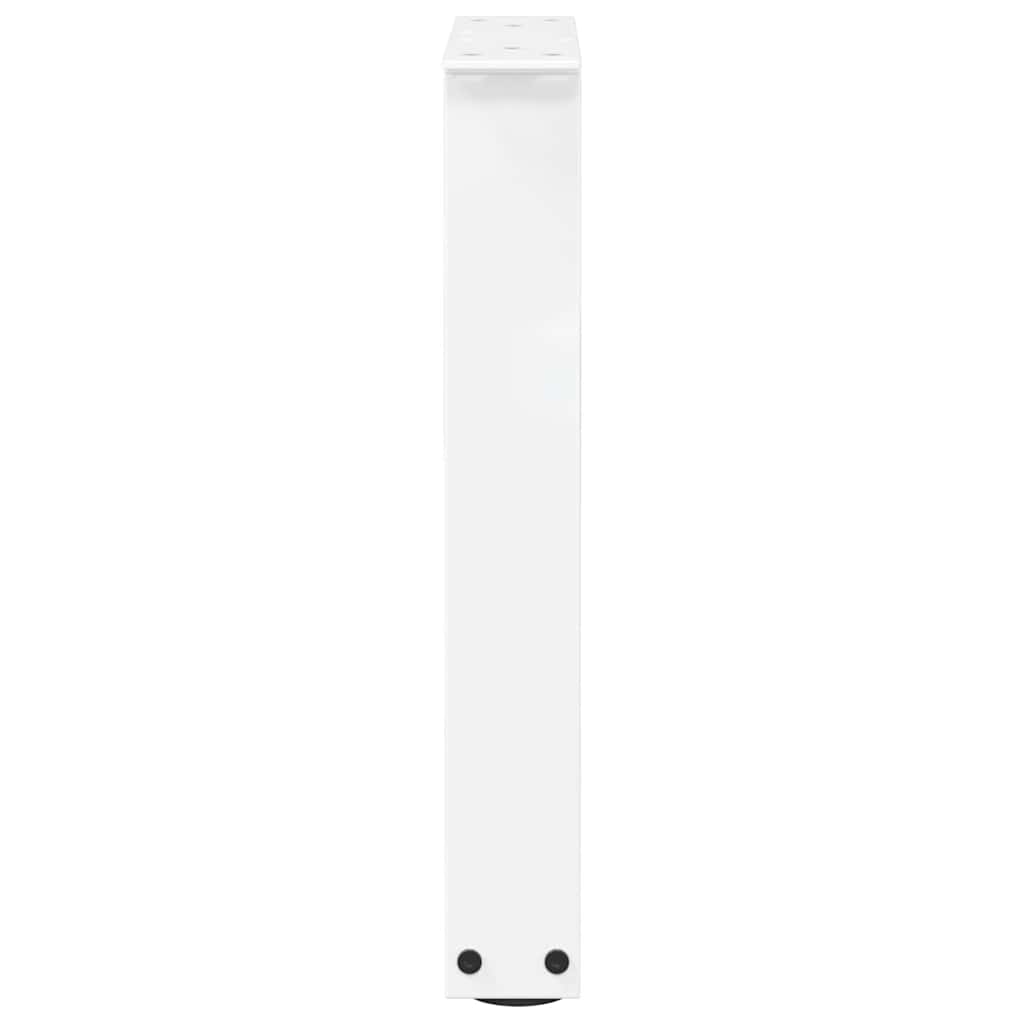 2 db fehér, V-alakú acél dohányzóasztal láb 28 x (42-43,3) cm