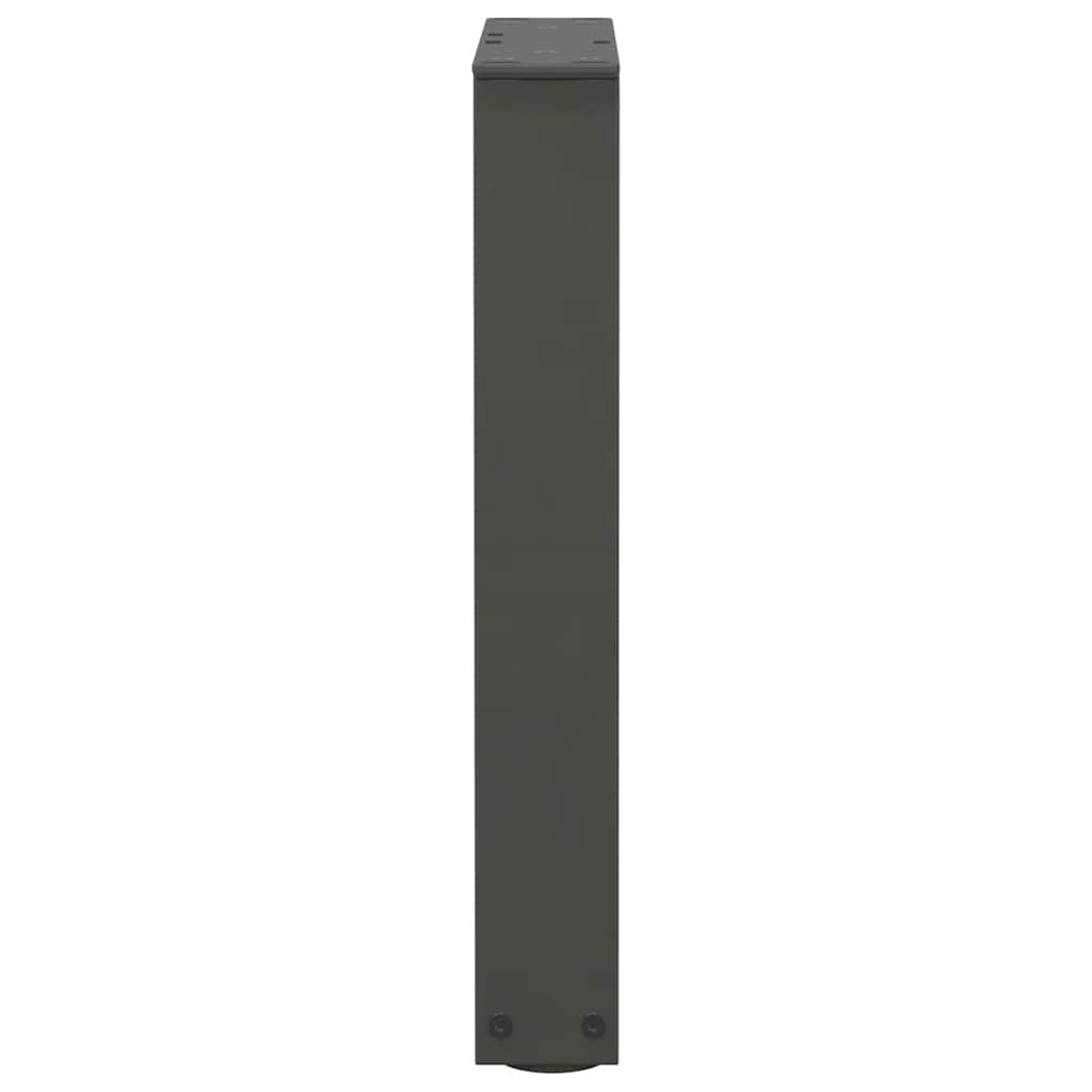 2 db antracitszürke, V-alakú acél dohányzóasztal láb 28 x (42-43,3) cm