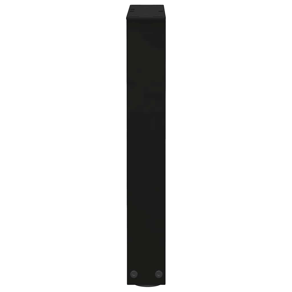 2 db fekete, V-alakú acél dohányzóasztal láb 38 x (42-43,3) cm