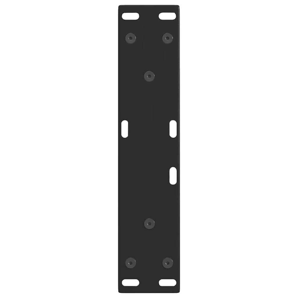 2 db fekete, V-alakú acél dohányzóasztal láb 38 x (42-43,3) cm