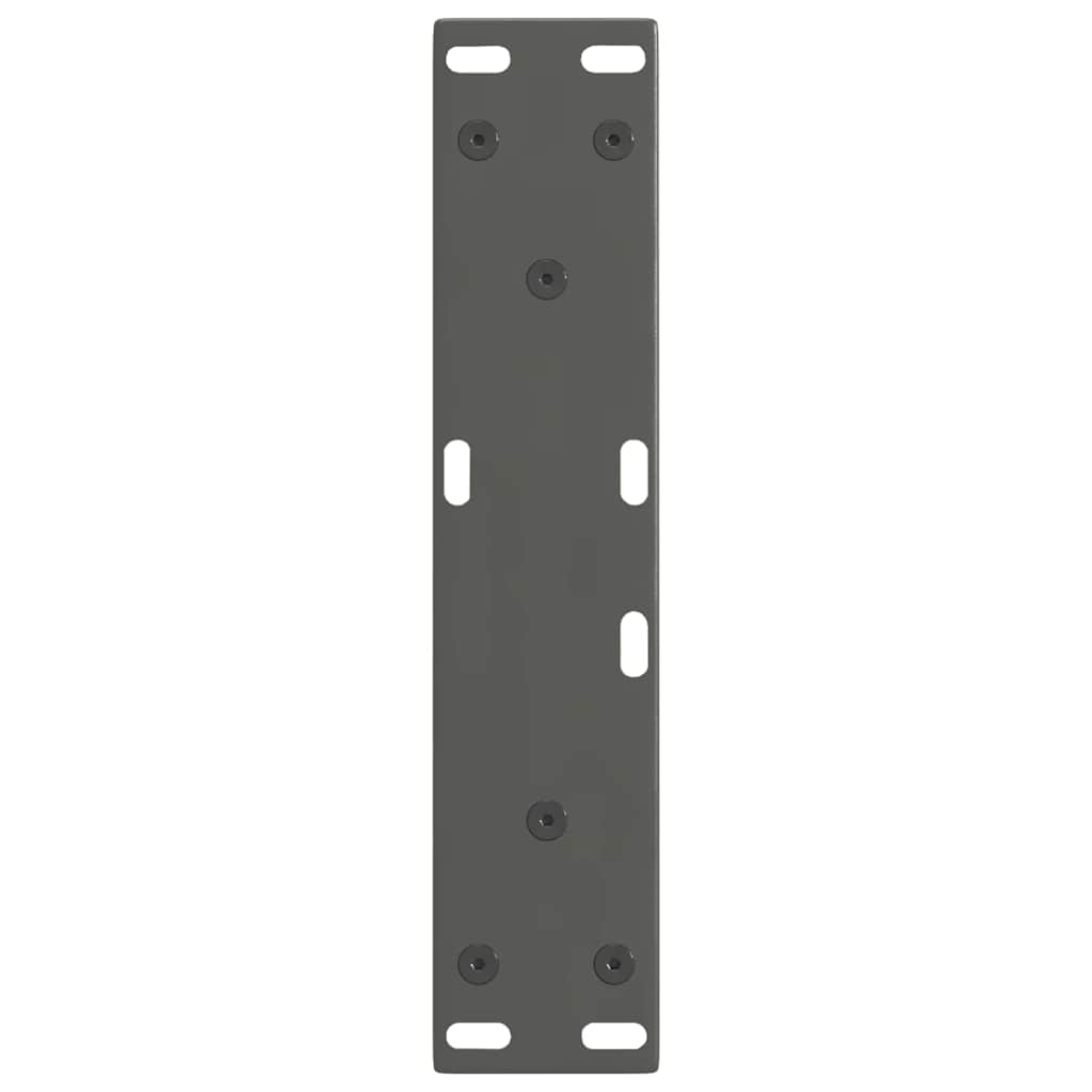 2 db antracitszürke, V-alakú acél dohányzóasztal láb 38x(42-43,3) cm