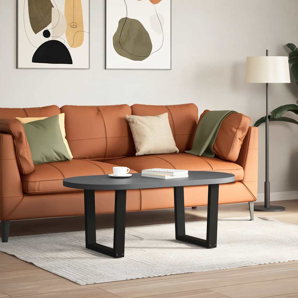 2 db fekete, V-alakú acél dohányzóasztal láb 50 x (42-43,3) cm