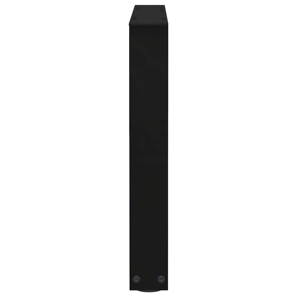 2 db fekete, V-alakú acél dohányzóasztal láb 50 x (42-43,3) cm