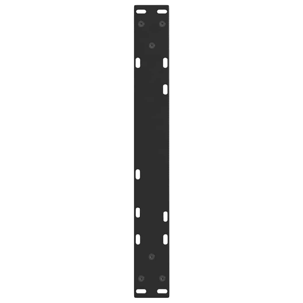2 db fekete, V-alakú acél dohányzóasztal láb 50 x (42-43,3) cm