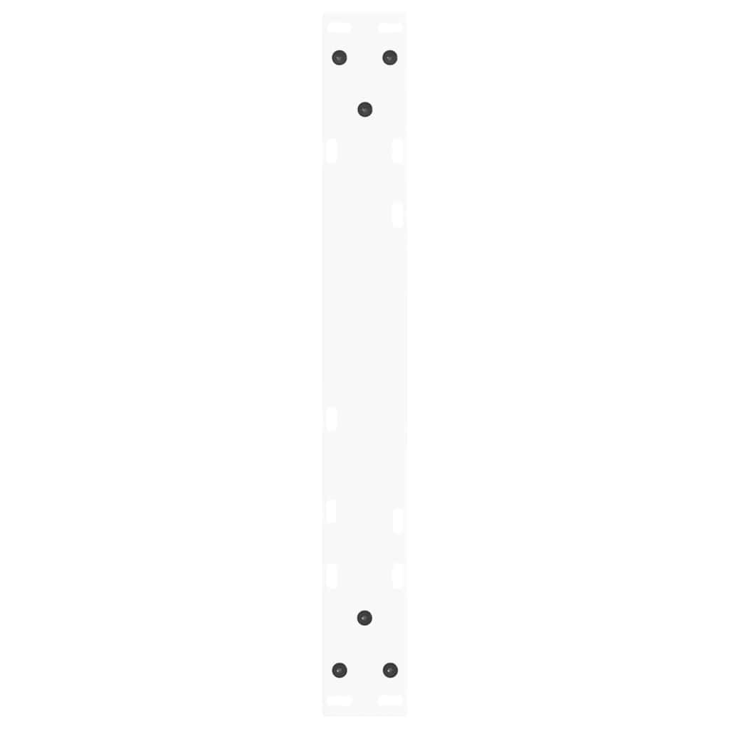 2 db fehér, V-alakú acél dohányzóasztal láb 50 x (42-43,3) cm