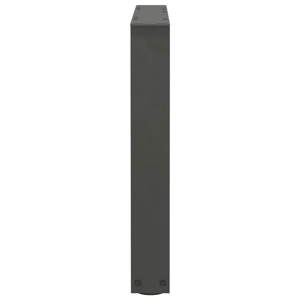 2 db antracitszürke, V-alakú acél dohányzóasztal láb 50 x (42-43,3) cm