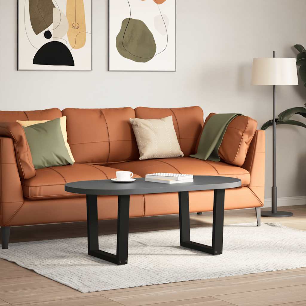 2 db fekete, V-alakú acél dohányzóasztal láb 60 x (42-43,3) cm