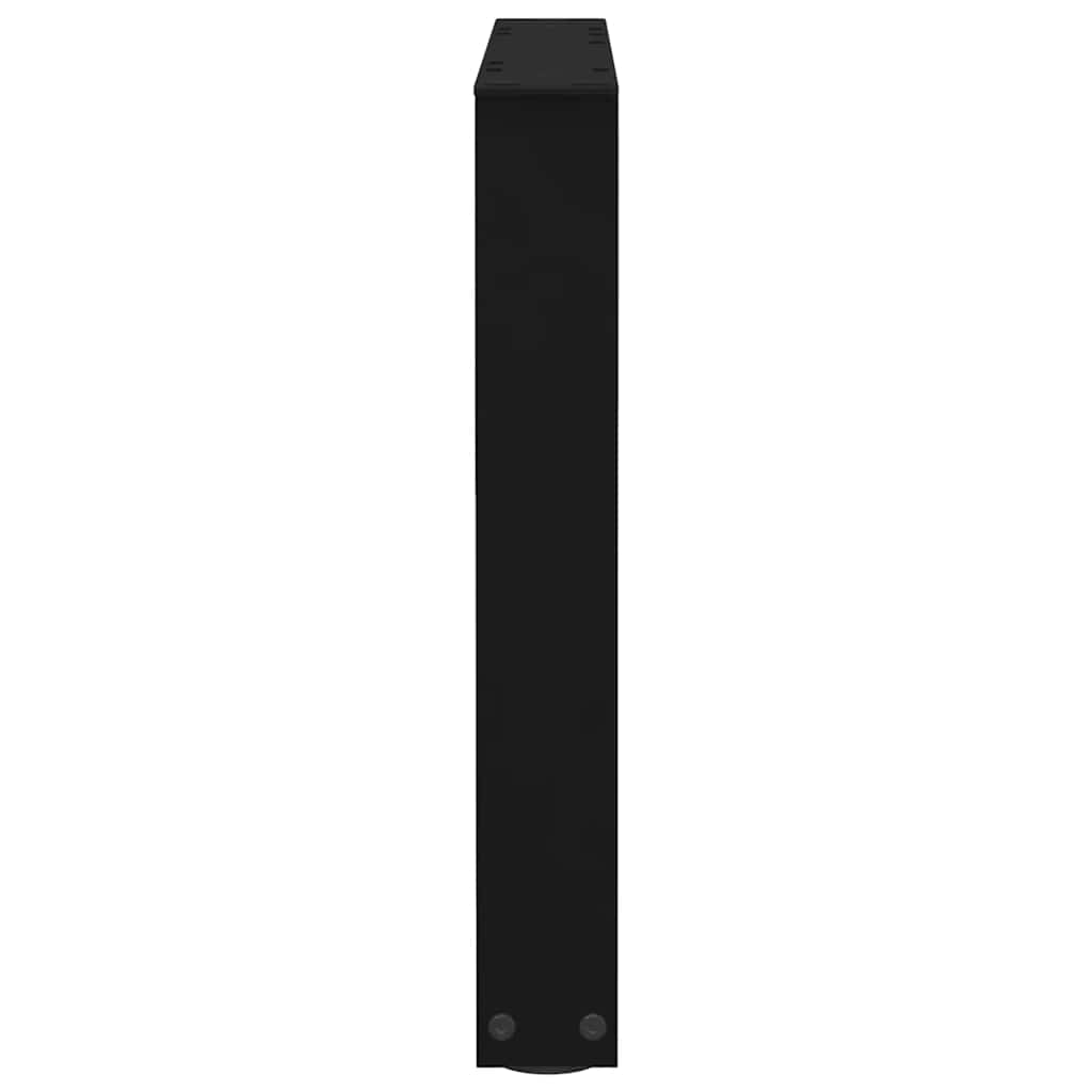 2 db fekete, V-alakú acél dohányzóasztal láb 60 x (42-43,3) cm