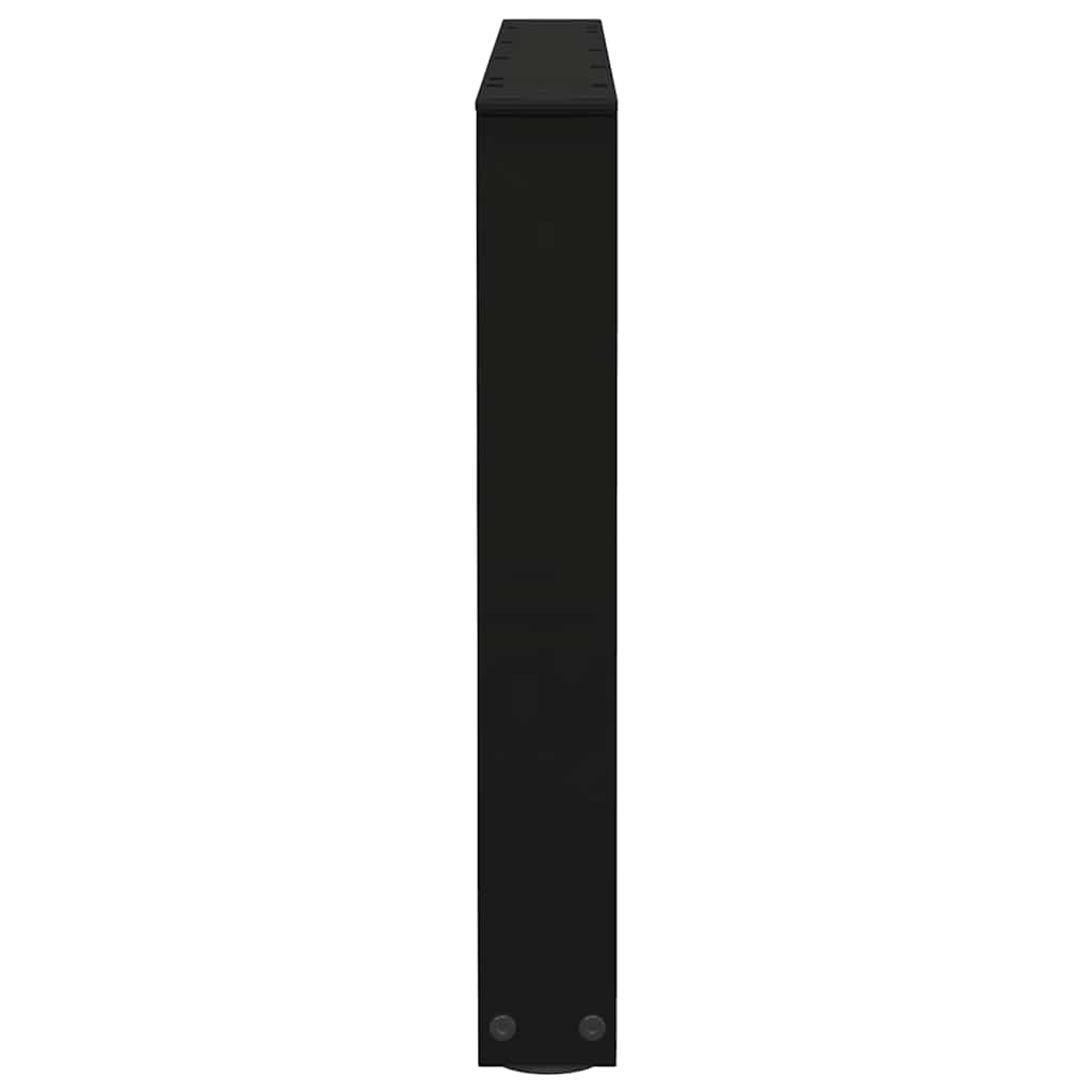 2 db fekete, V-alakú acél dohányzóasztal láb 70 x (42-43,3) cm