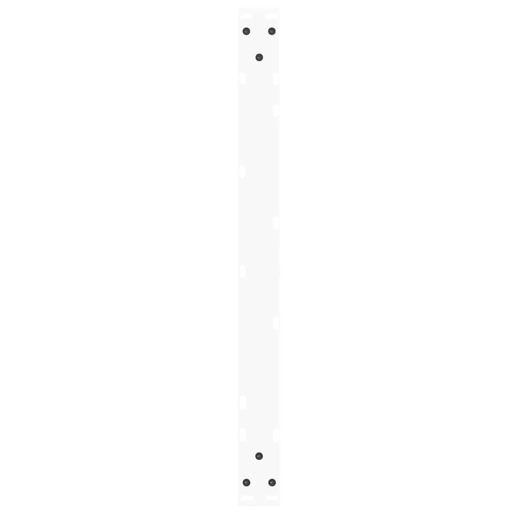 2 db fehér, V-alakú acél dohányzóasztal láb 70 x (42-43,3) cm