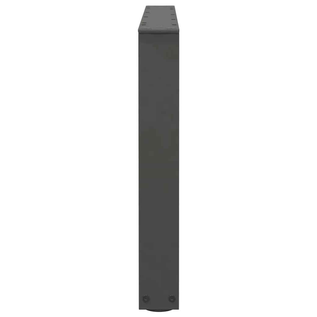 2 db antracitszürke, V-alakú acél dohányzóasztal láb 70 x (42-43,3) cm