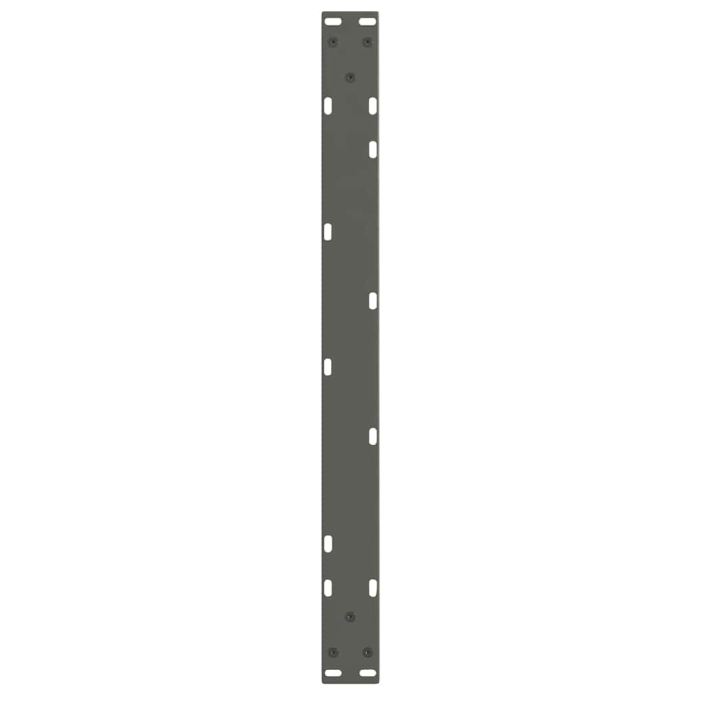 2 db antracitszürke, V-alakú acél dohányzóasztal láb 70 x (42-43,3) cm