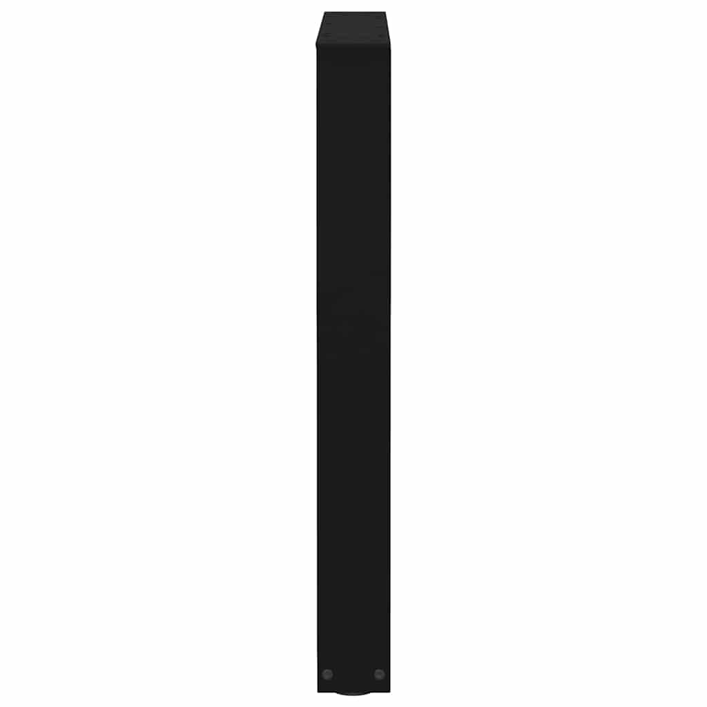 2 db fekete, V-alakú acél étkezőasztal láb 60 x (72-73,3) cm