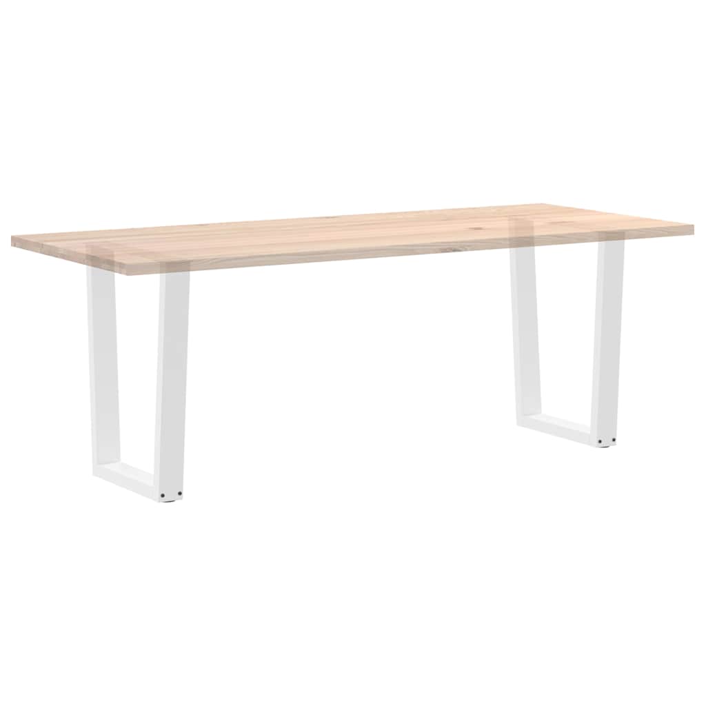 2 db fehér, V-alakú étkezőasztal láb 60 x (72-73,3) cm acél étkezőasztal láb