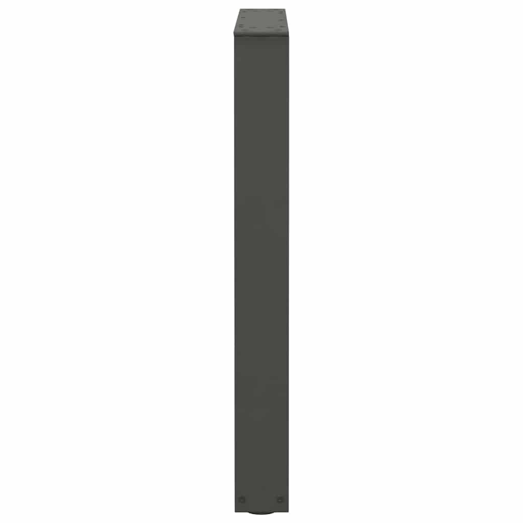 2 db antracitszürke, V-alakú acél étkezőasztal láb 60 x (72-73,3) cm