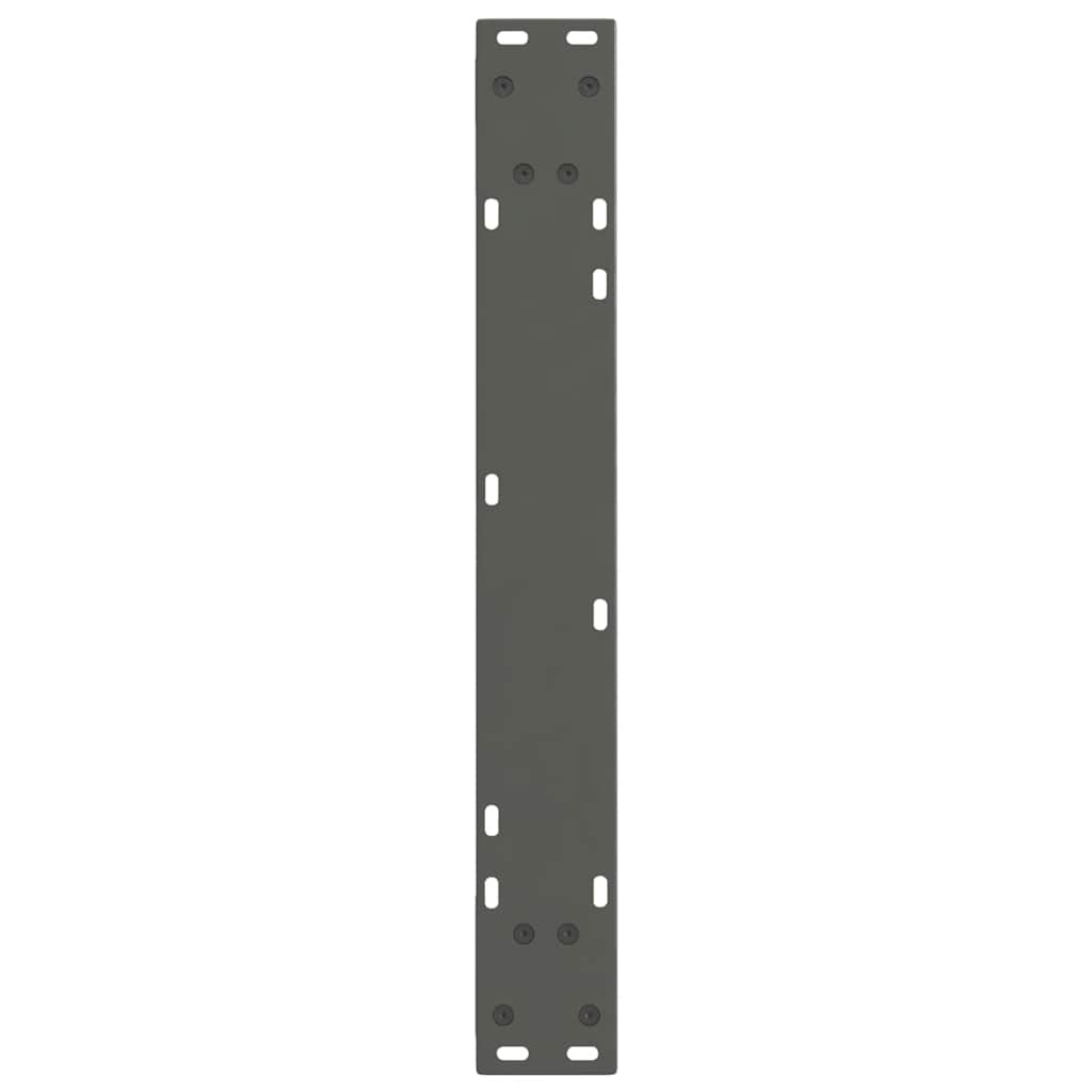 2 db antracitszürke, V-alakú acél étkezőasztal láb 60 x (72-73,3) cm