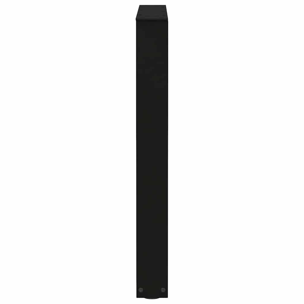 2 db fekete, V-alakú acél étkezőasztal láb 70 x (72-73,3) cm
