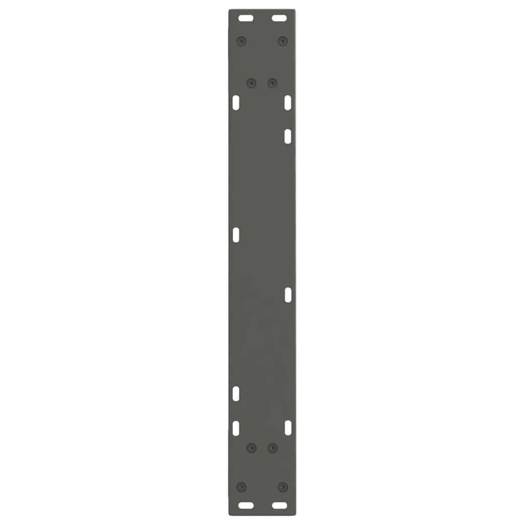 2 db antracitszürke, V-alakú acél étkezőasztalláb 70 x (72-73,3) cm