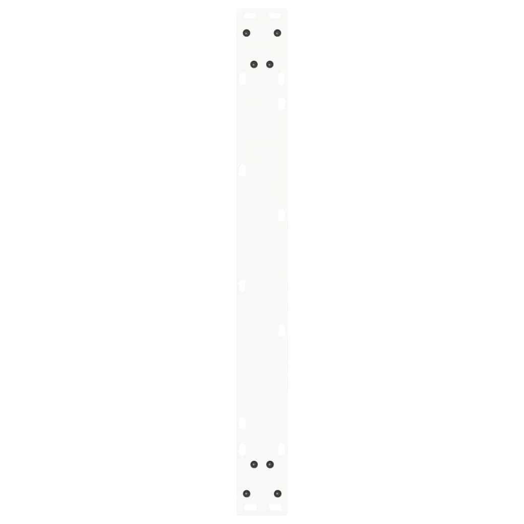2 db fehér, V-alakú acél étkezőasztal láb 80 x (72-73,3) cm