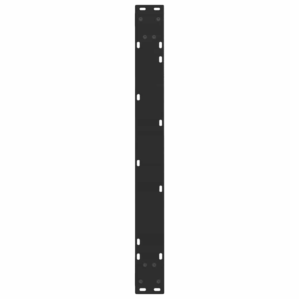 2 db fekete, V-alakú acél étkezőasztal láb 90 x (72-73,3) cm