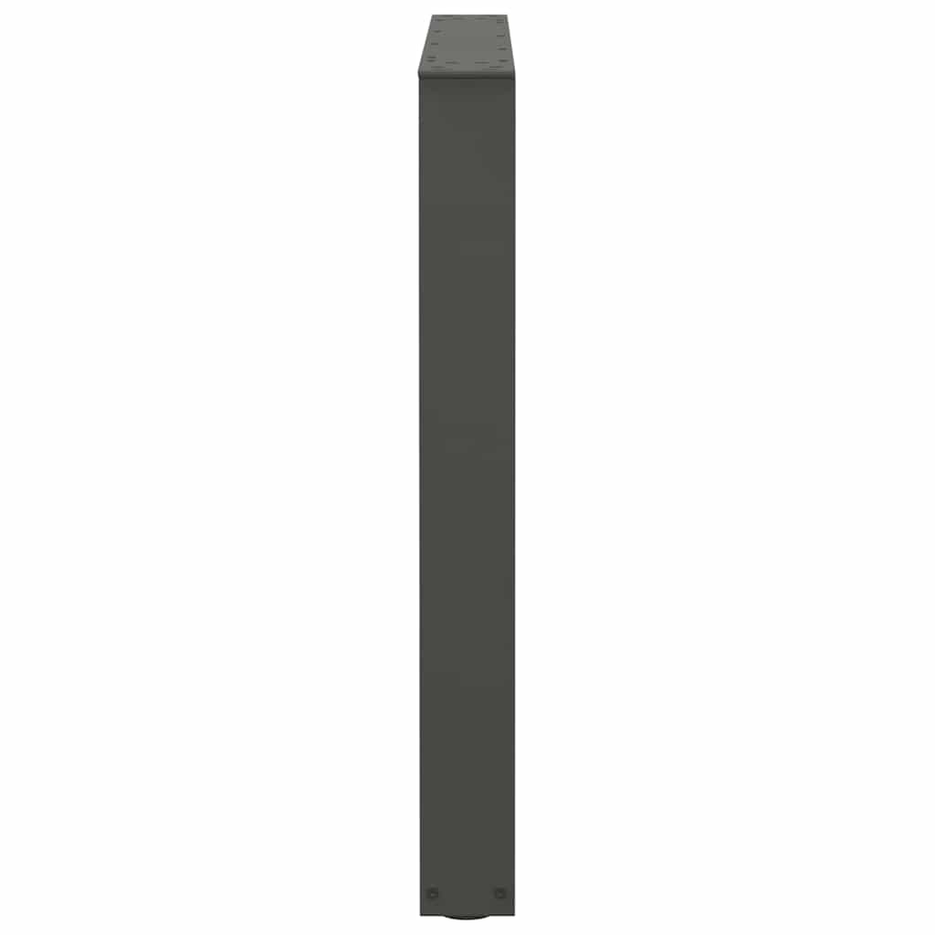 2 db antracitszürke, V-alakú acél étkezőasztal láb 90 x (72-73,3) cm