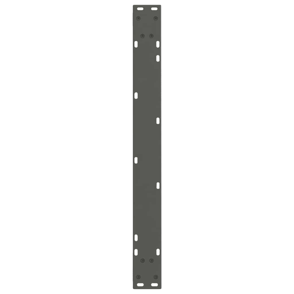 2 db antracitszürke, V-alakú acél étkezőasztal láb 90 x (72-73,3) cm
