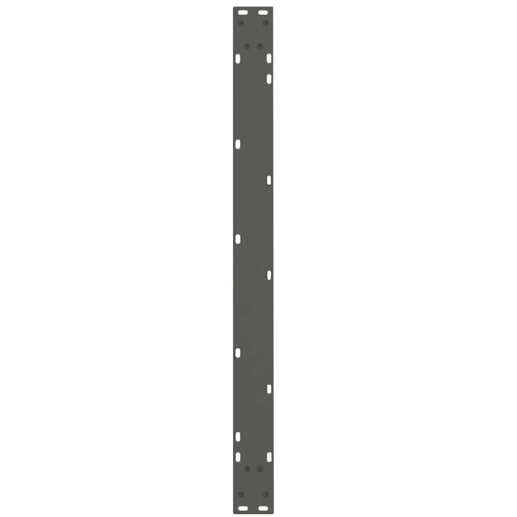 2 db antracitszürke étkezőasztal V-alakú láb 100 x (72-73,3) cm acél étkezőasztal láb