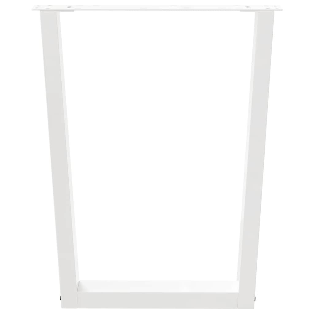 3 db fehér, V-alakú étkezőasztal láb 70 x (72-73,3) cm acél étkezőasztal láb