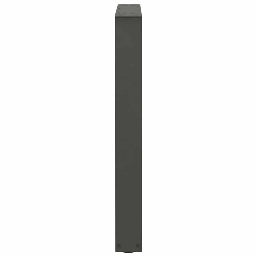 3 db antracitszürke, V-alakú acél étkezőasztalláb 70 x (72-73,3) cm