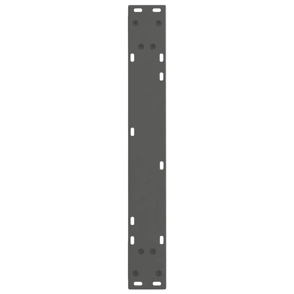 3 db antracitszürke, V-alakú acél étkezőasztalláb 70 x (72-73,3) cm