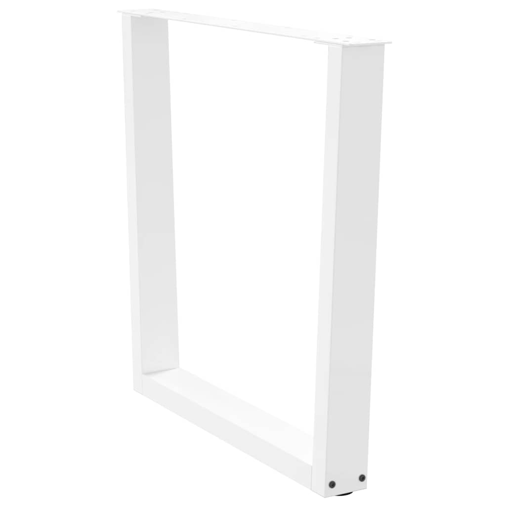 3 db fehér, V-alakú étkezőasztal láb 80 x (72-73,3) cm acél étkezőasztal láb