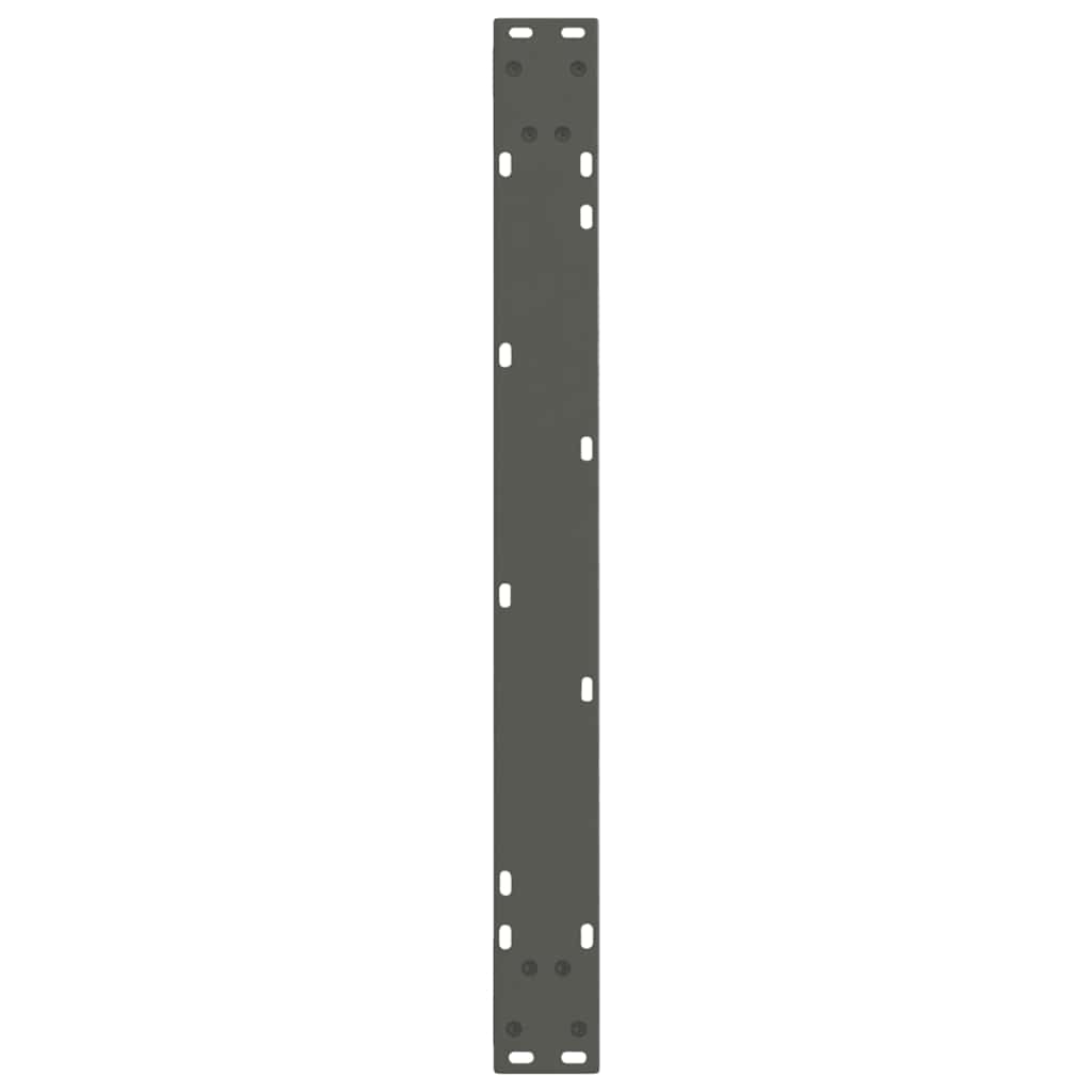 3 db antracitszürke, V-alakú acél étkezőasztalláb 80 x (72-73,3) cm