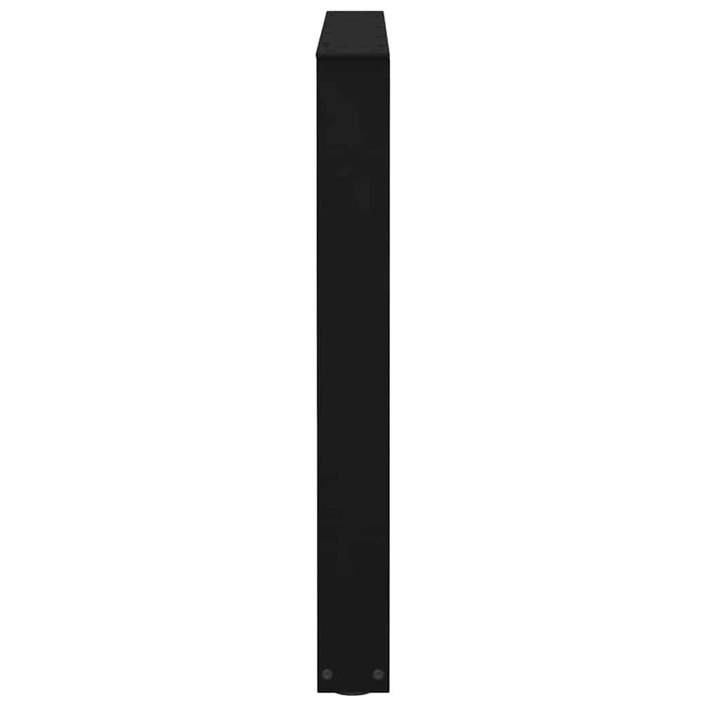 3 db fekete, V-alakú acél étkezőasztal láb 90 x (72-73,3) cm