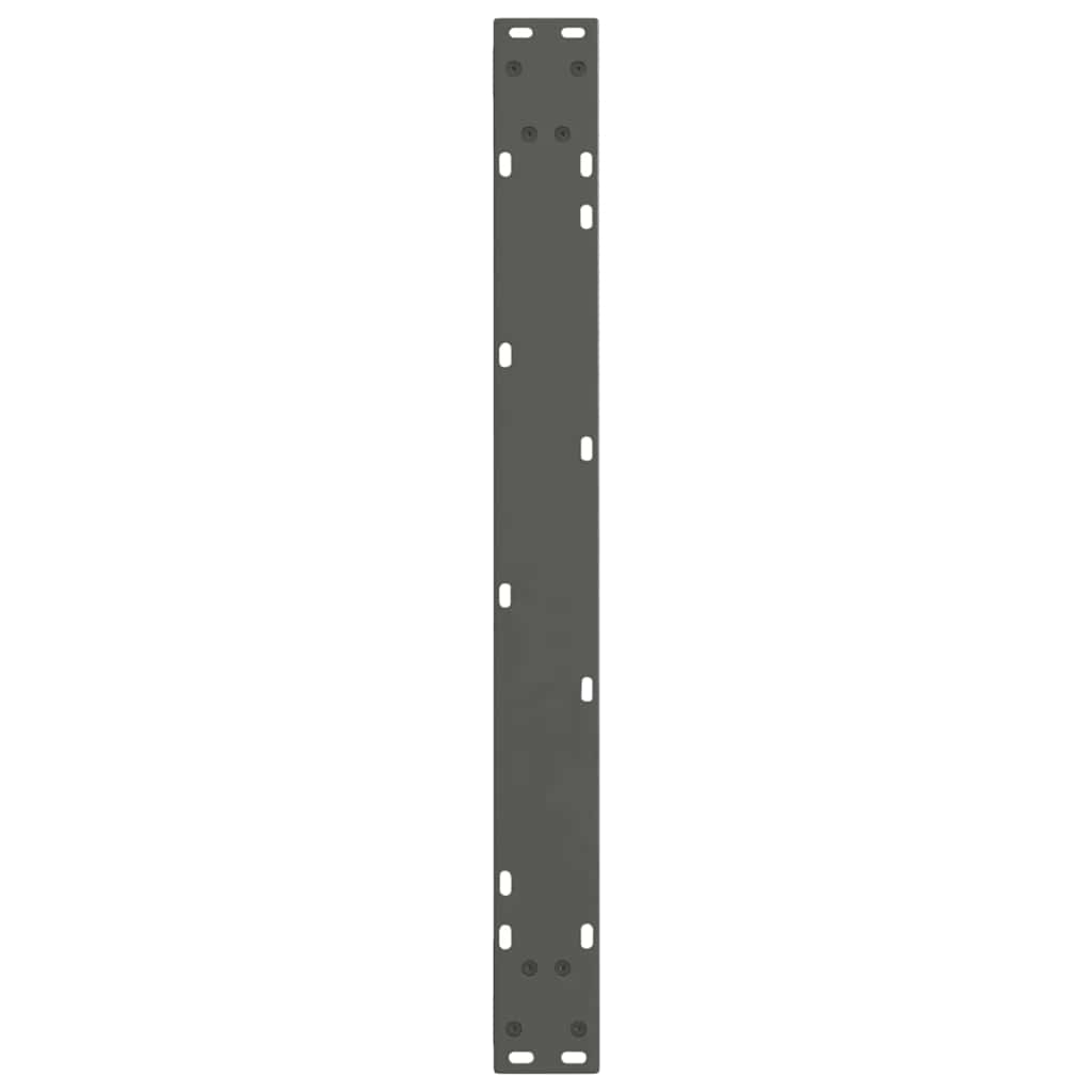 3 db antracitszürke, V-alakú acél étkezőasztalláb 90 x (72-73,3) cm