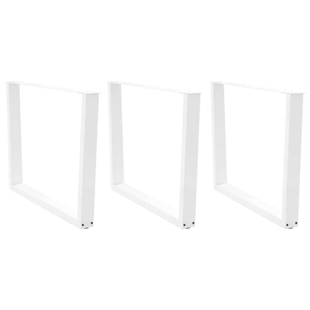 3 db fehér, V-alakú étkezőasztal láb 100 x (72-73,3) cm acél étkezőasztal láb