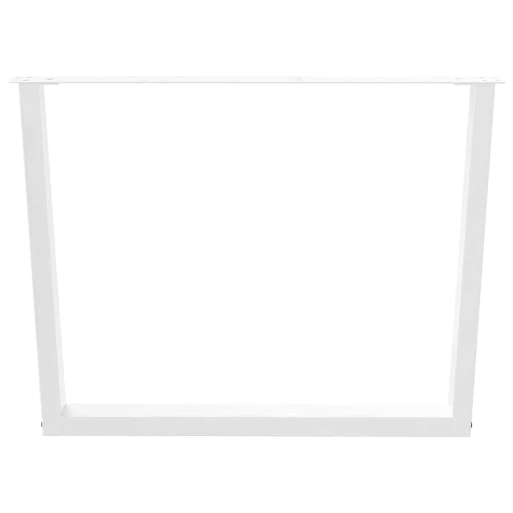 3 db fehér, V-alakú étkezőasztal láb 100 x (72-73,3) cm acél étkezőasztal láb