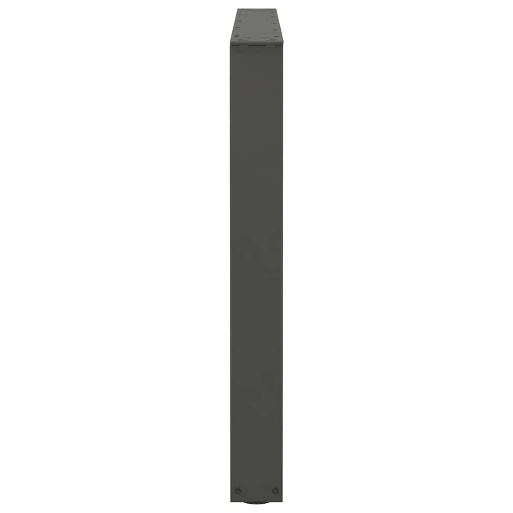 3 db antracitszürke étkezőasztal láb V-alakú 100 x (72-73,3) cm acél étkezőasztal láb