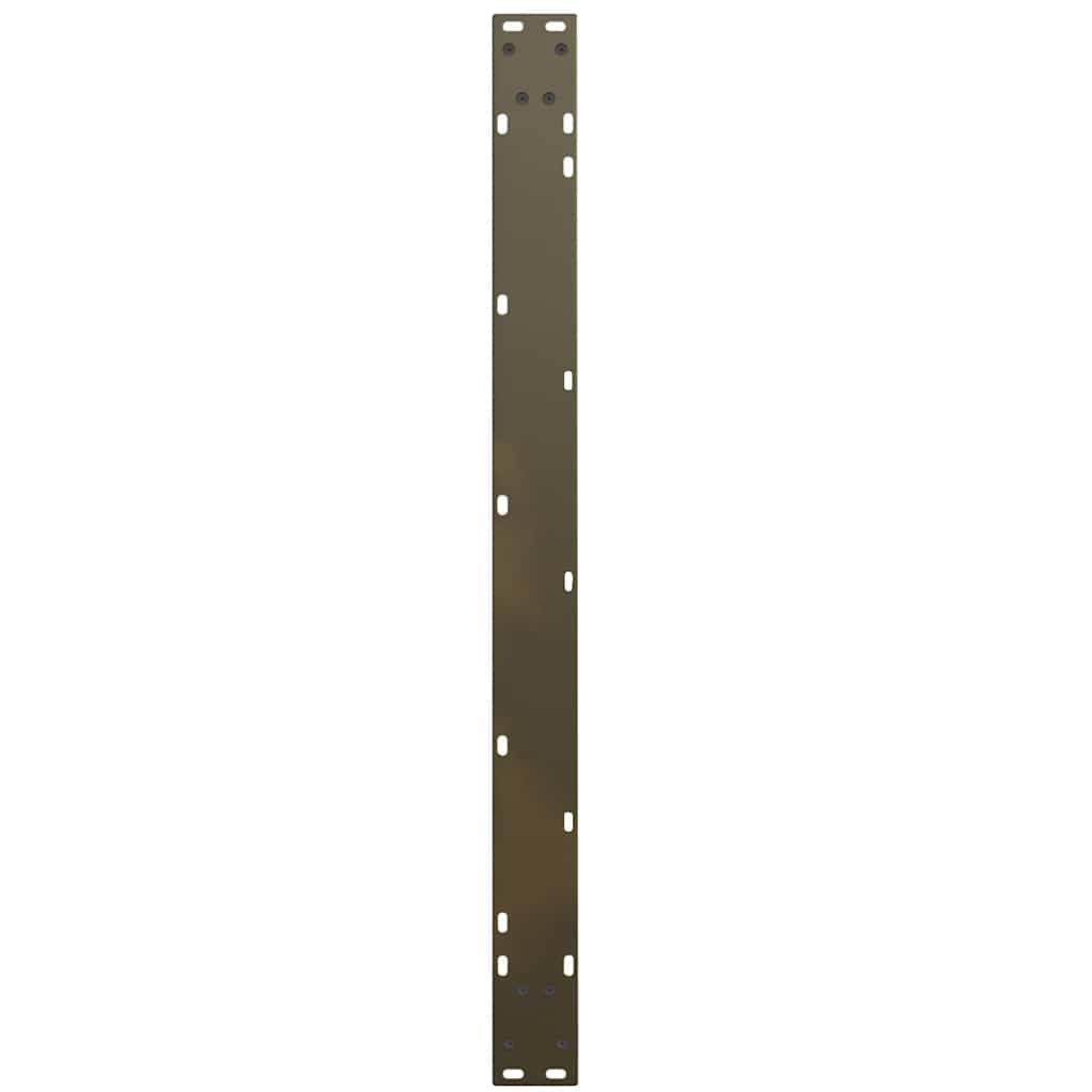 3 db V-alakú natúr acél étkezőasztal láb 100 x (72-73,3) cm acél