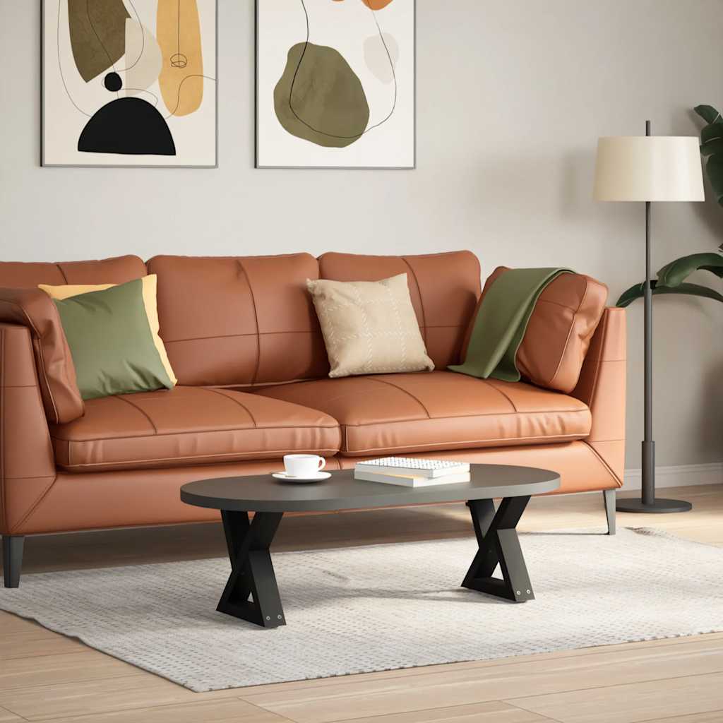 2 db fekete acél dohányzóasztal láb 30 x (30-31,3) cm