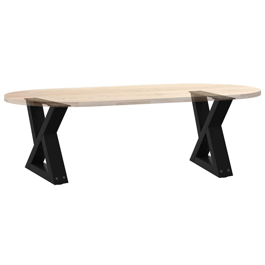 2 db fekete acél dohányzóasztal láb 30 x (30-31,3) cm